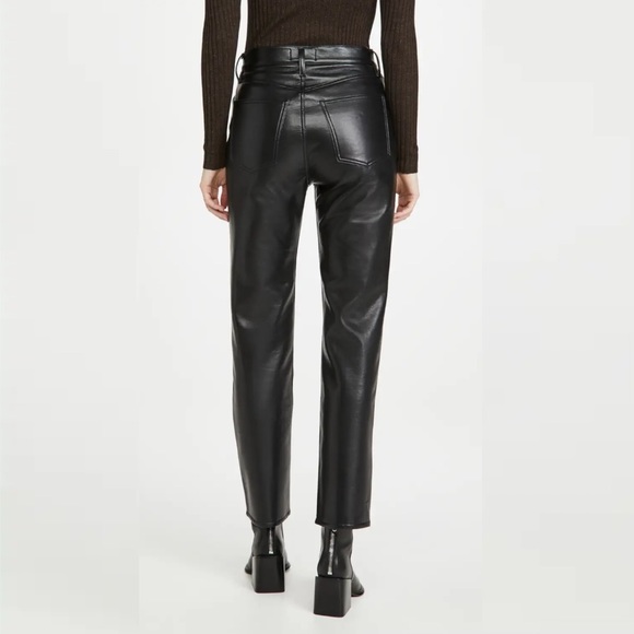 AGOLDE Recycled Leather Fitted '90s Pants - Picture 2 of 16
